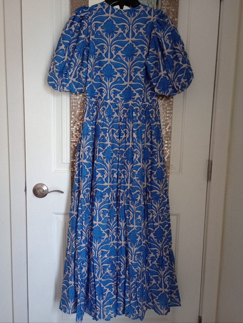 Tuckernuck Blue Geo Floral Cara Maxi Dress - Picture 9 of 11